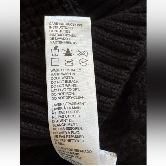 Buffalo David Bitton Commando Sweater Mens XXL Black Knit Extra Long Rocker City - Picture 9 of 11